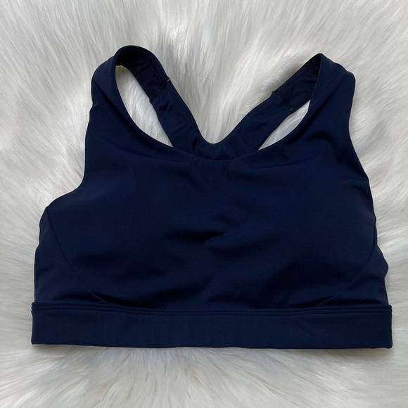 Athleta Sports Bra Navy Racerback - Picture 1 of 4
